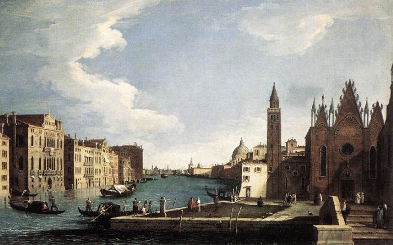 CANAL, Bernardo The Grand Canal with the Church of La Carita ff oil painting picture